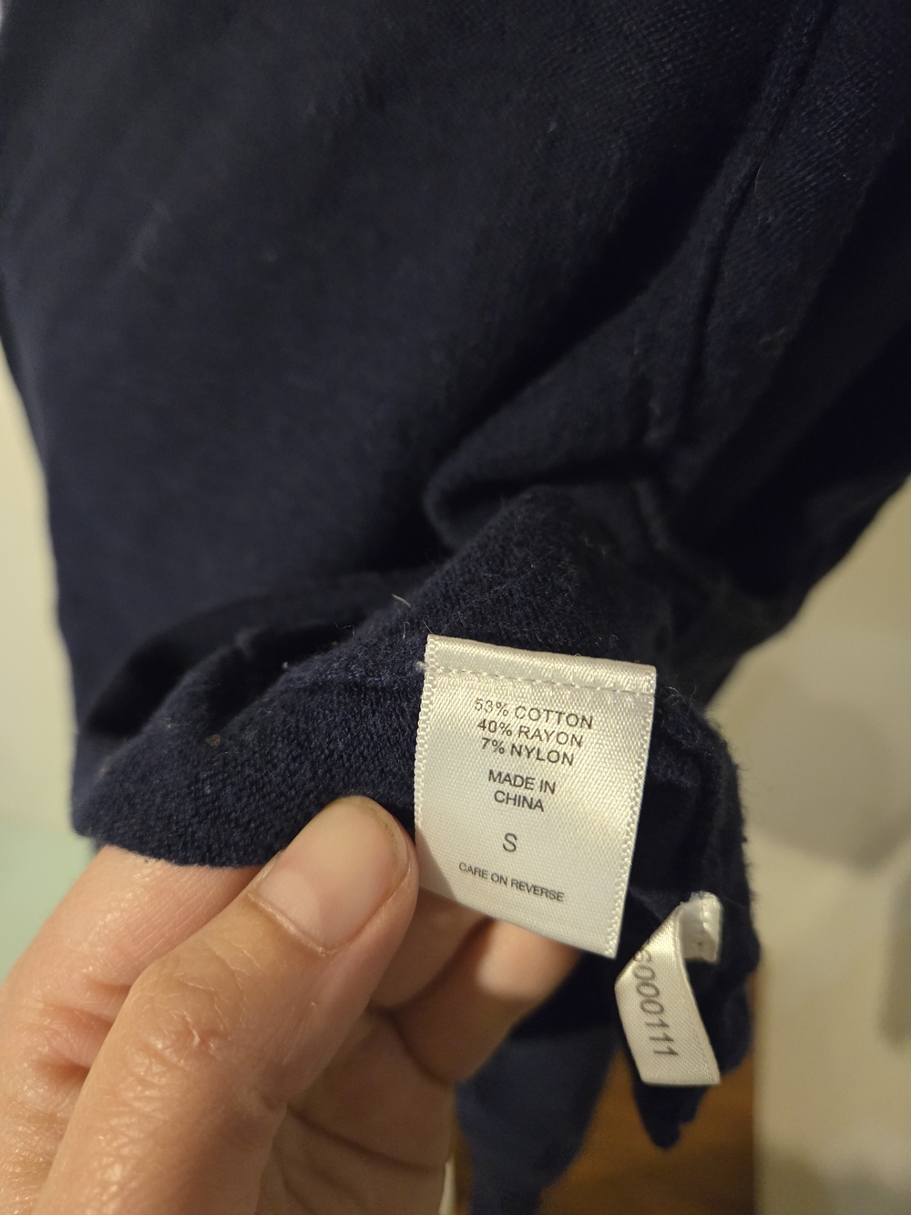 New York & Company Open-Front Navy Cardigan - Picture 6 of 6
